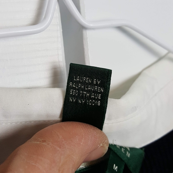 Ralph Lauren black and white sweater shirt combo M - Picture 5 of 8